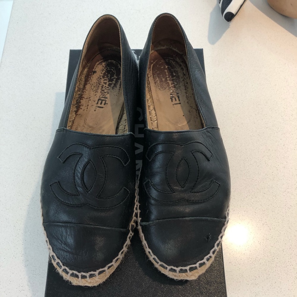 Classic black Chanel espadrilles ♥️